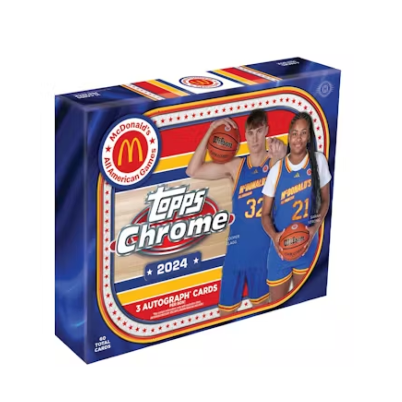 2024 Topps McDonalds All-American Chrome Basketball Hobby 12 Box Case