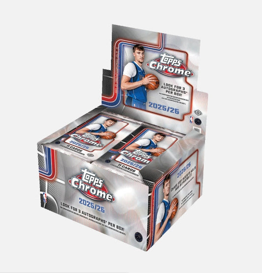 2025-26 Topps Chrome Basketball Jumbo 8 Box Case